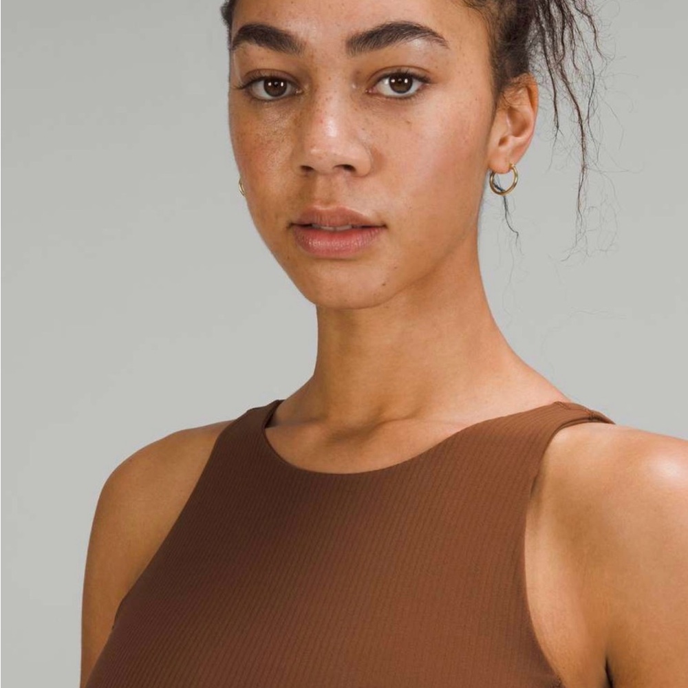 lululemon athletica align ribbed high neck tank top.
